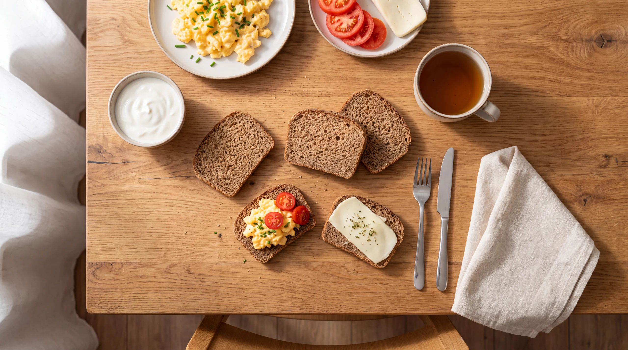 Classic Tonus bread served at the table