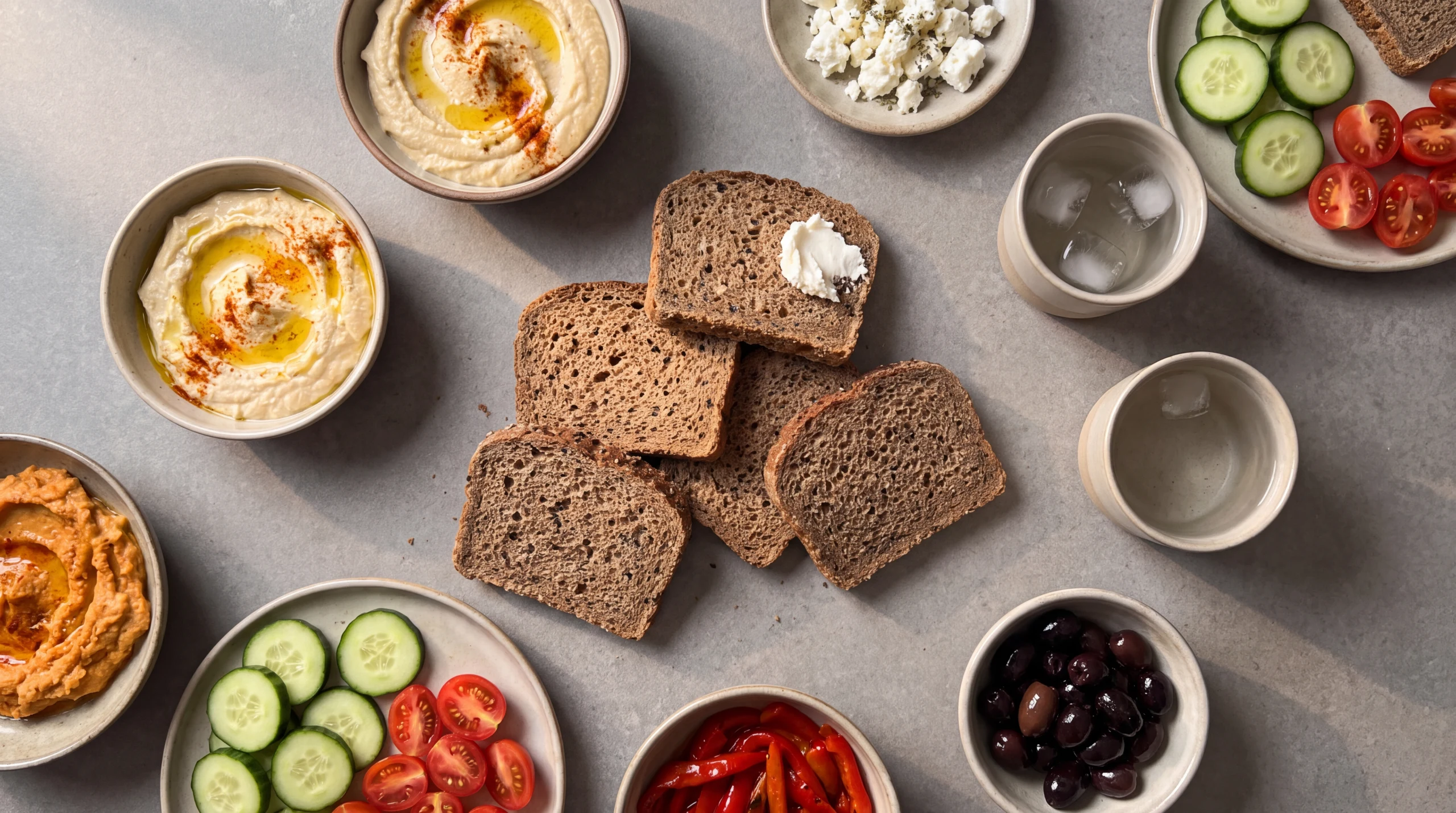 Nigella Sativa Tonus bread served at the table